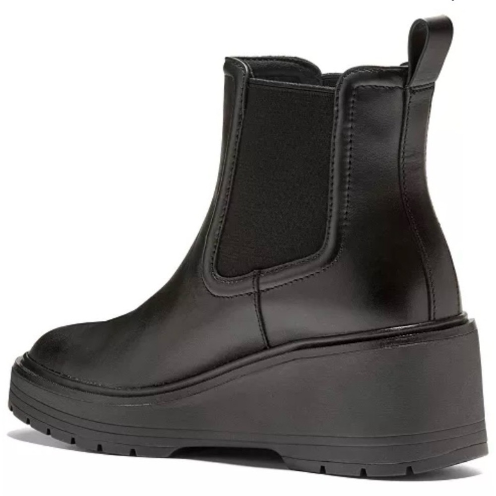 Cole Haan Zerogrand City Wedge waterproof Chelsea Black Ankle Booties Sz 8.5 - Picture 4 of 8